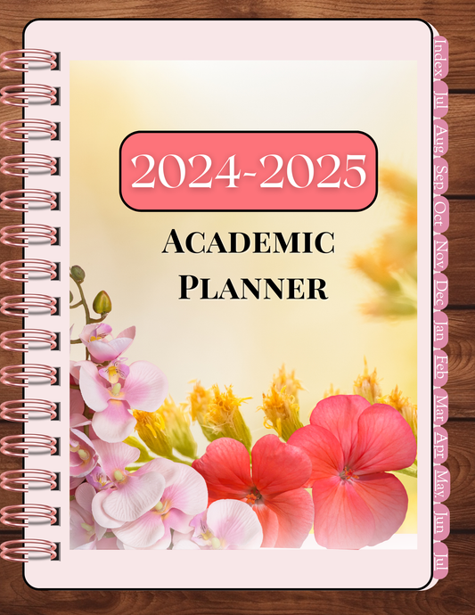 Floral Academic Digital Planner (2024-2025)